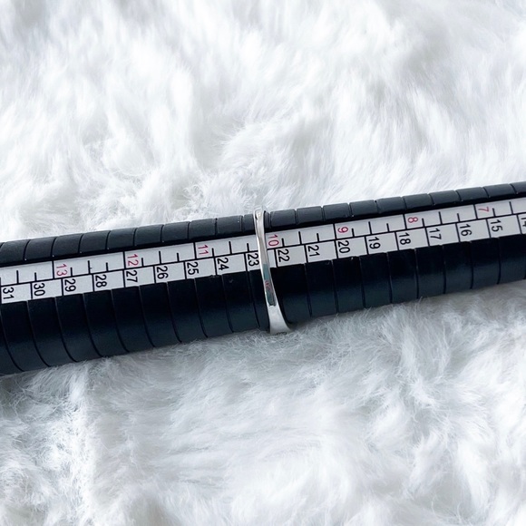 FLAW SEE DESCRIPTION Ring Size 10 Sapphire Aquamarine Topaz Sterling Silver 925 - Picture 7 of 11